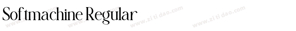 Softmachine Regular字体转换